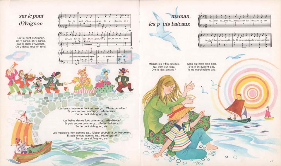 Rondes enfantines illustrées par Monique Gorde