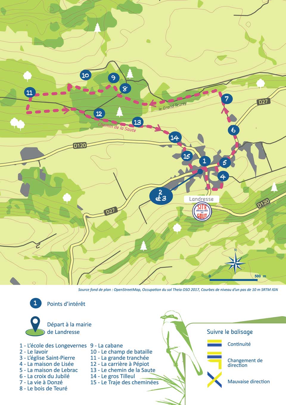 Le sentier de la Guerre des Boutons à Landresse (Doubs) - 6 km