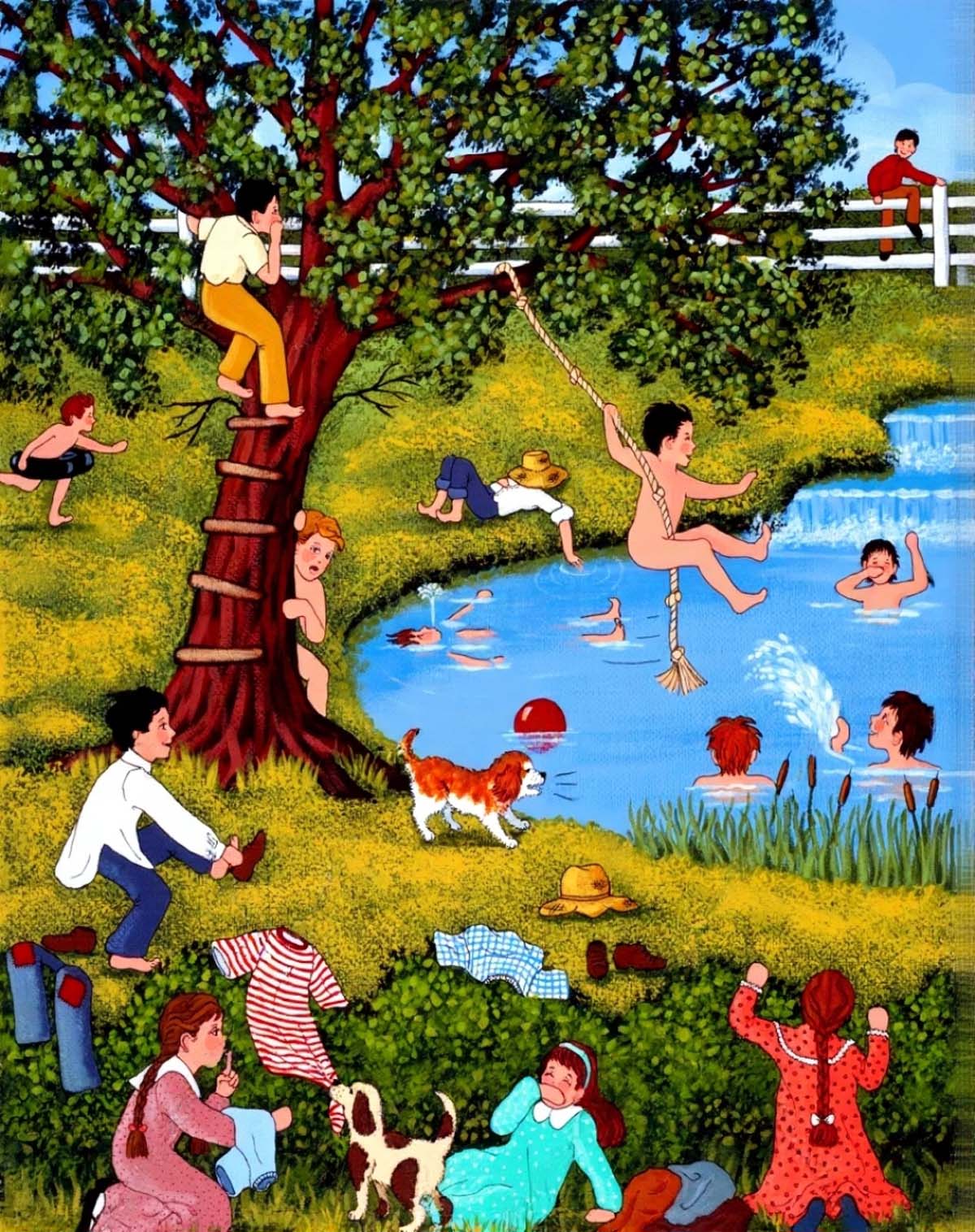 Playful Pranks at the Pond