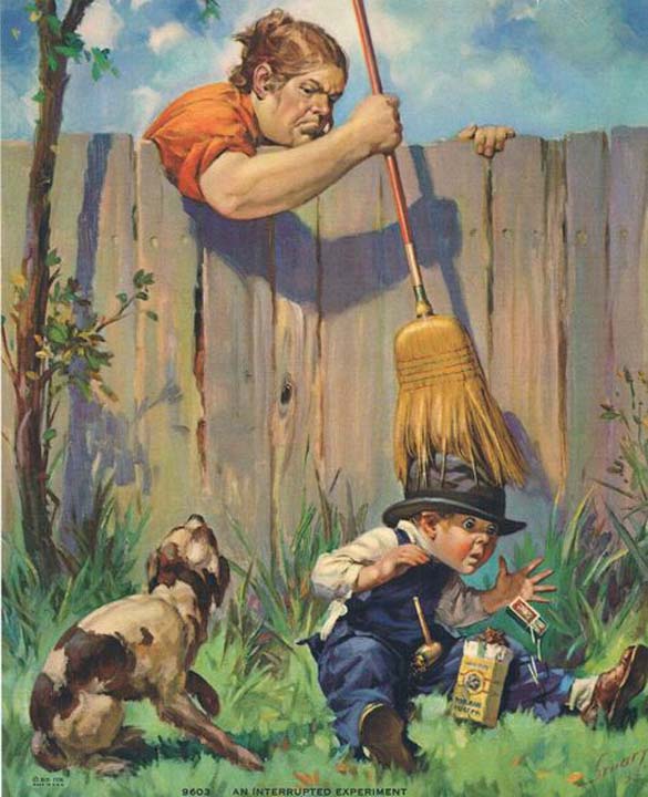 Pris en flagrant délit de fumer