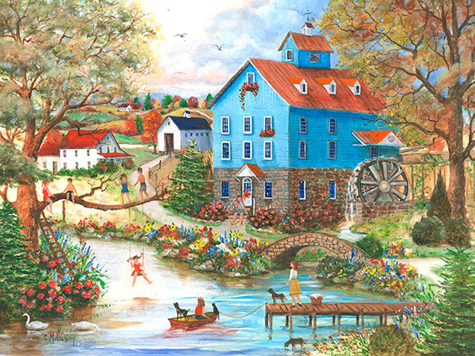 Les jeux de l'étang du moulin