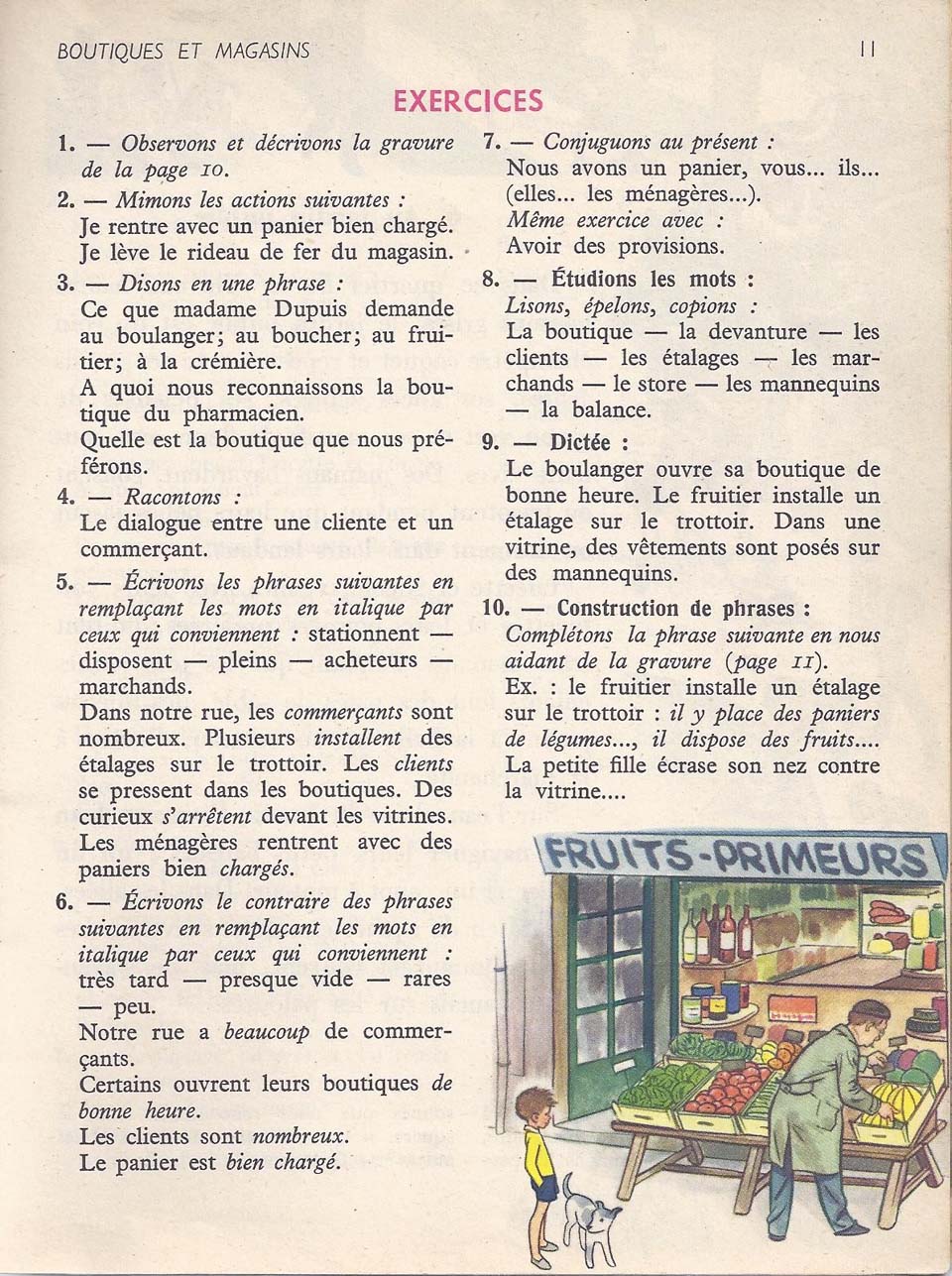 Vocabulaire CE1